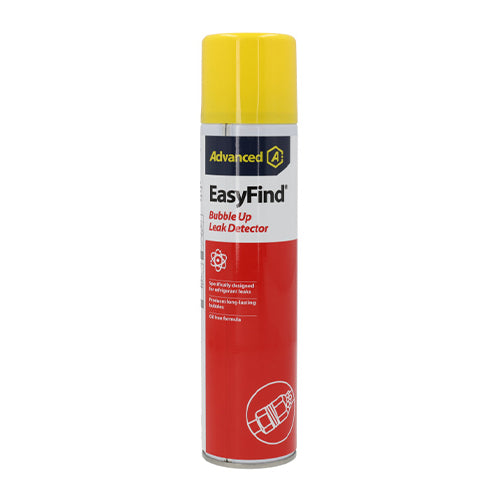 Advanced EasyFind oil-free bubble-up liquid leak detector for active HVAC refrigeration pipework.