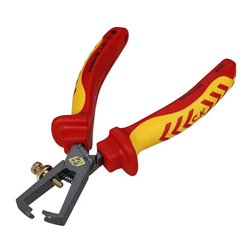 C.K RedLine VDE 160mm 1000V insulated wire stripping pliers.