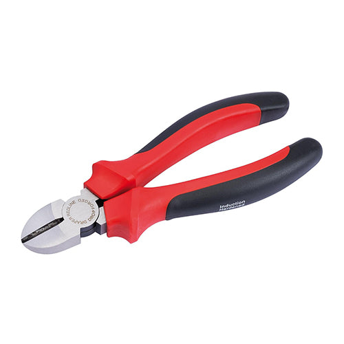 Draper Redline 160mm diagonal side cutters with soft grip handles.