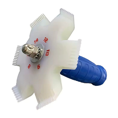 DSZH CT-351 6-in-1 fin straightener comb for air conditioning condenser and evaporator fins.