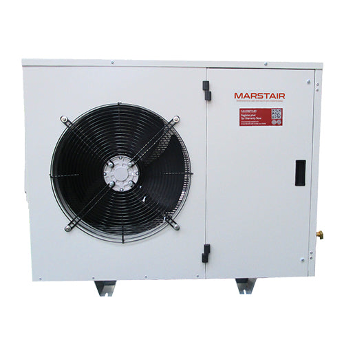 Marstair MRC air-cooled condensing unit for commercial refrigeration, cold rooms, and freezers.