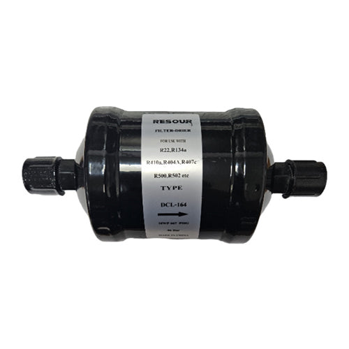 Resour 1/2-inch flare solid core liquid line filter drier for light commercial refrigeration.