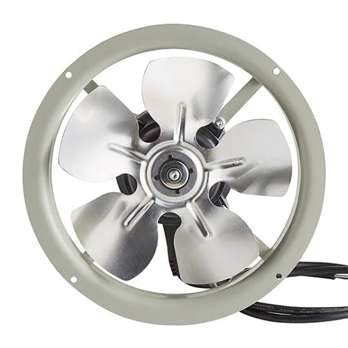 Generic 10W ring mounted axial fan for commercial refrigeration evaporators and display cabinets.
